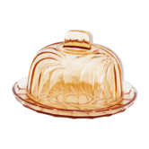 Old glass cheese bell