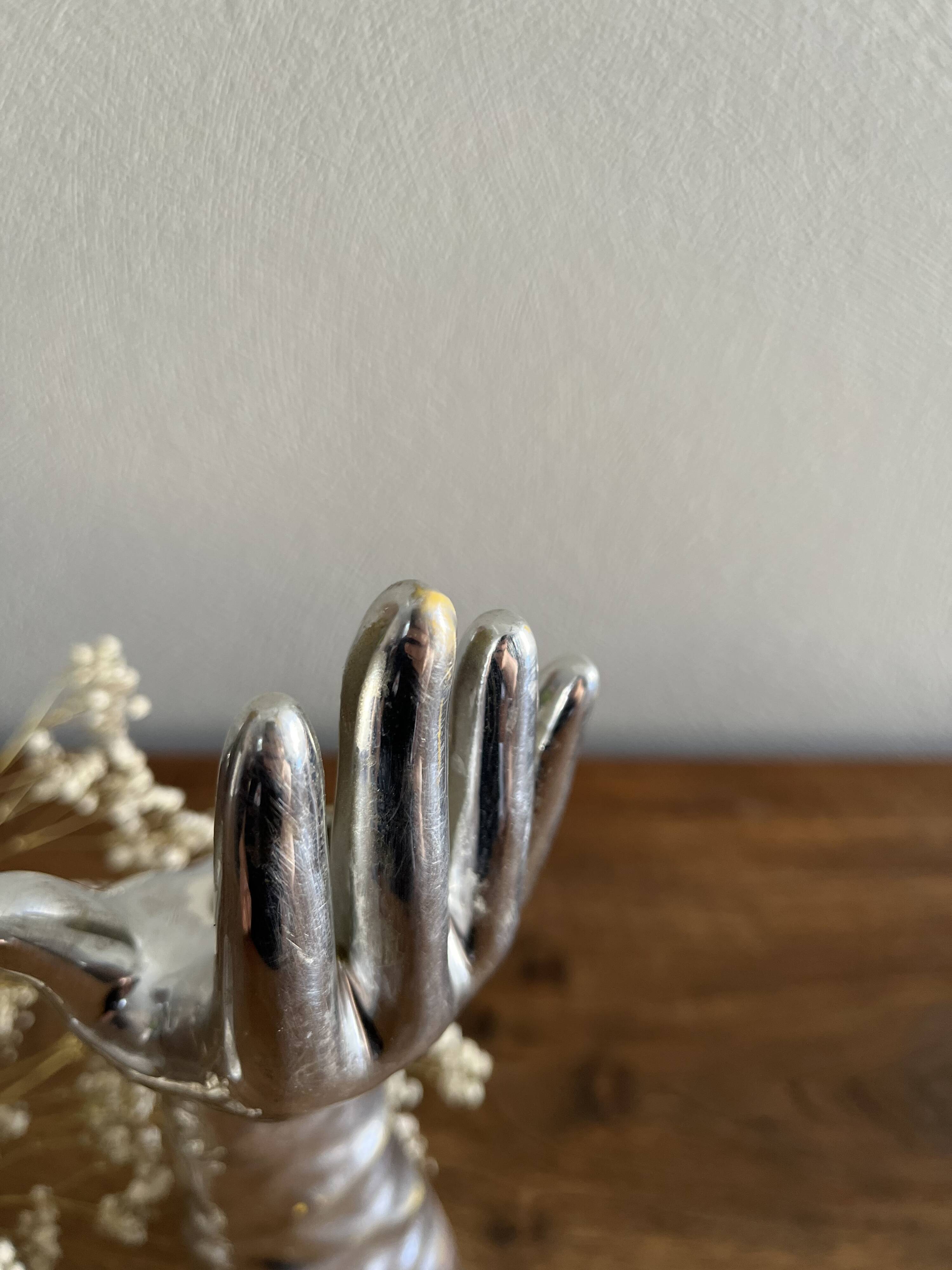 Hand baguier vintage soliflore