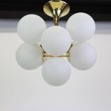 Atomic Brass Chandelier, Switzerland, 1960s