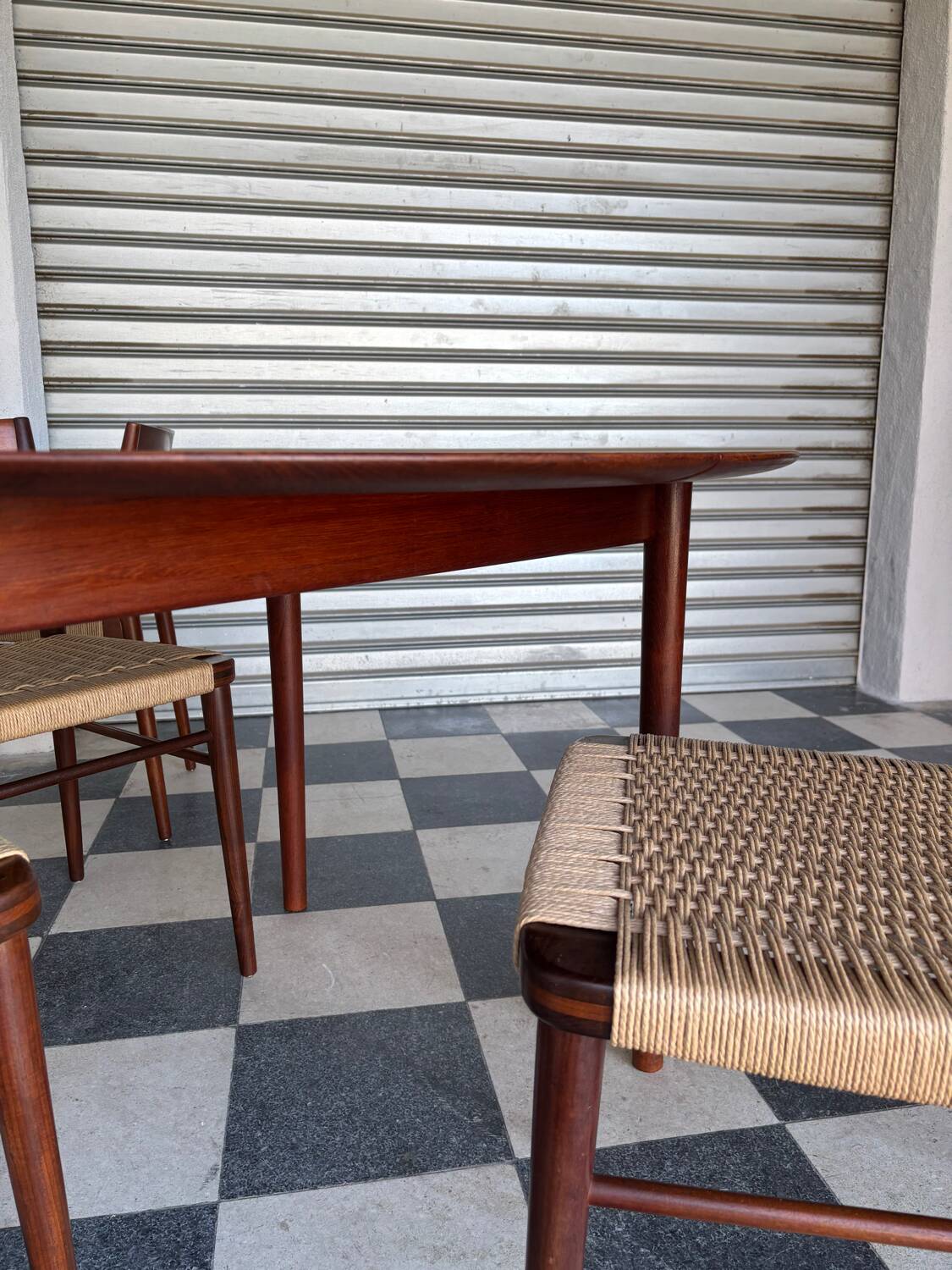 Set of 5 chairs from the 1950s designed by Georg Leowald.