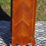 Glass library with rosewood marquetry in the Louis XV style.