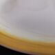 9 plates for dessert old moulin des loups vintage yellow edge