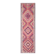 1970s Turkish Oushak Handmade Wool Cotton Pink Runner Rug 95x333