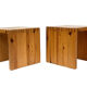 Vintage side table Ate van Apeldoorn, Pine wood 1970s