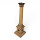 Bougeoir d'église en bois sculpté antique, 1860