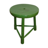 Tabouret tripode bois vert 400mm