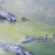 Tableau huile sur carton "village de reve" en montagne, signé j.m. cabet 1988, cadre bois, peinture