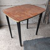 Table basse d'appoint bois formica vintage