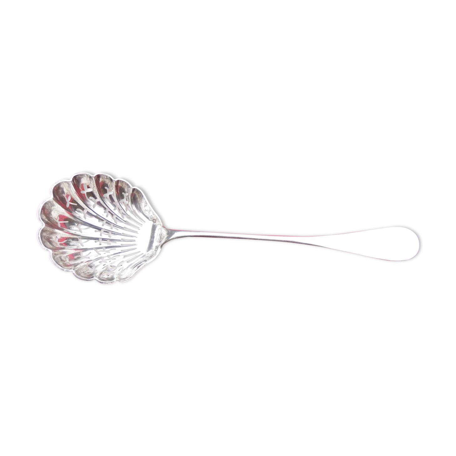 Spoon, spoon to sprinkle, sprinkler, sugar spoon, nineteenth century solid silver