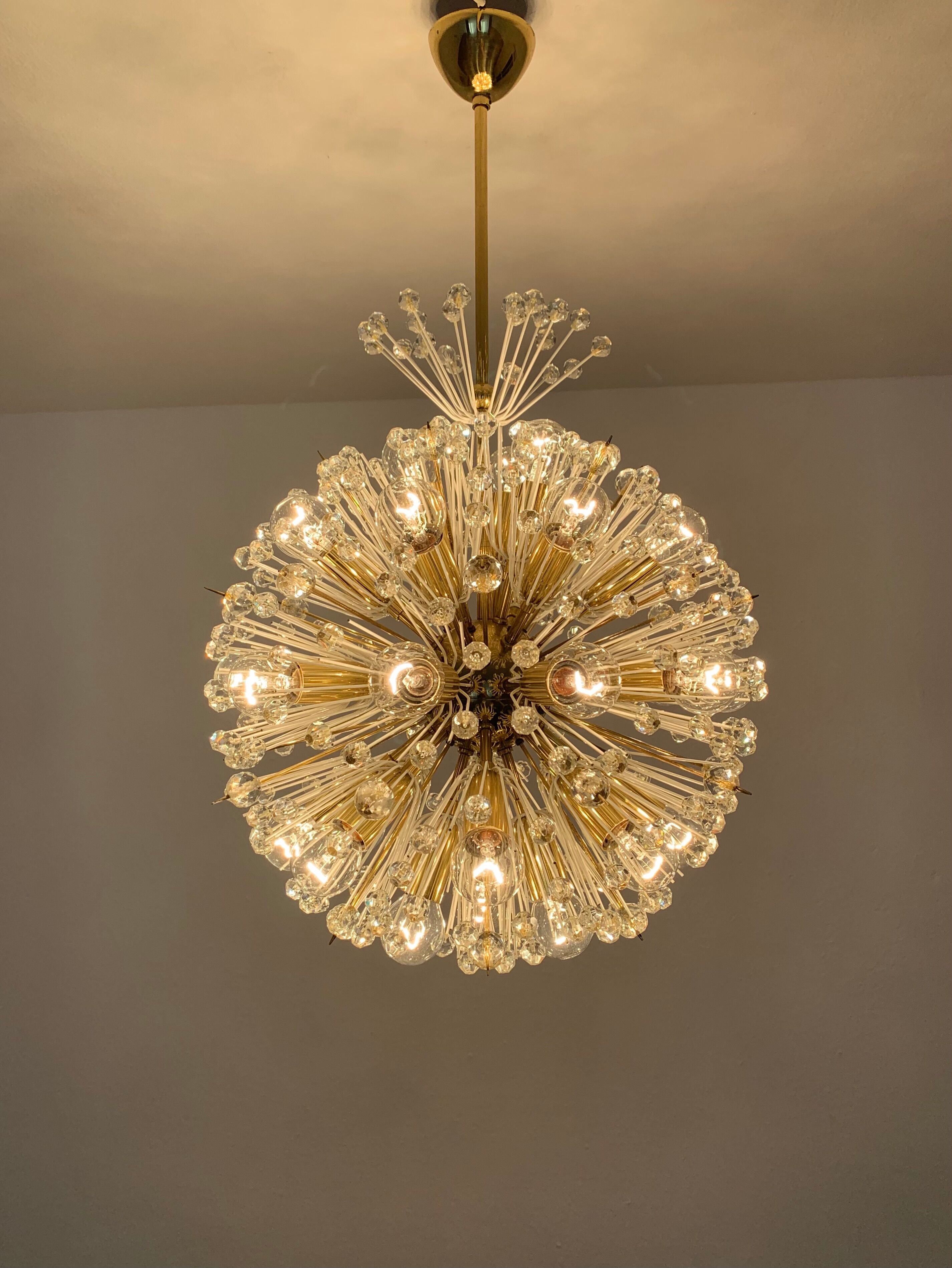 Dandelion Chandelier by Emil Stejnar for Rupert Nikoll