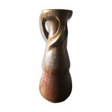 Vase en grès flammé à reflets or, france 1925/30