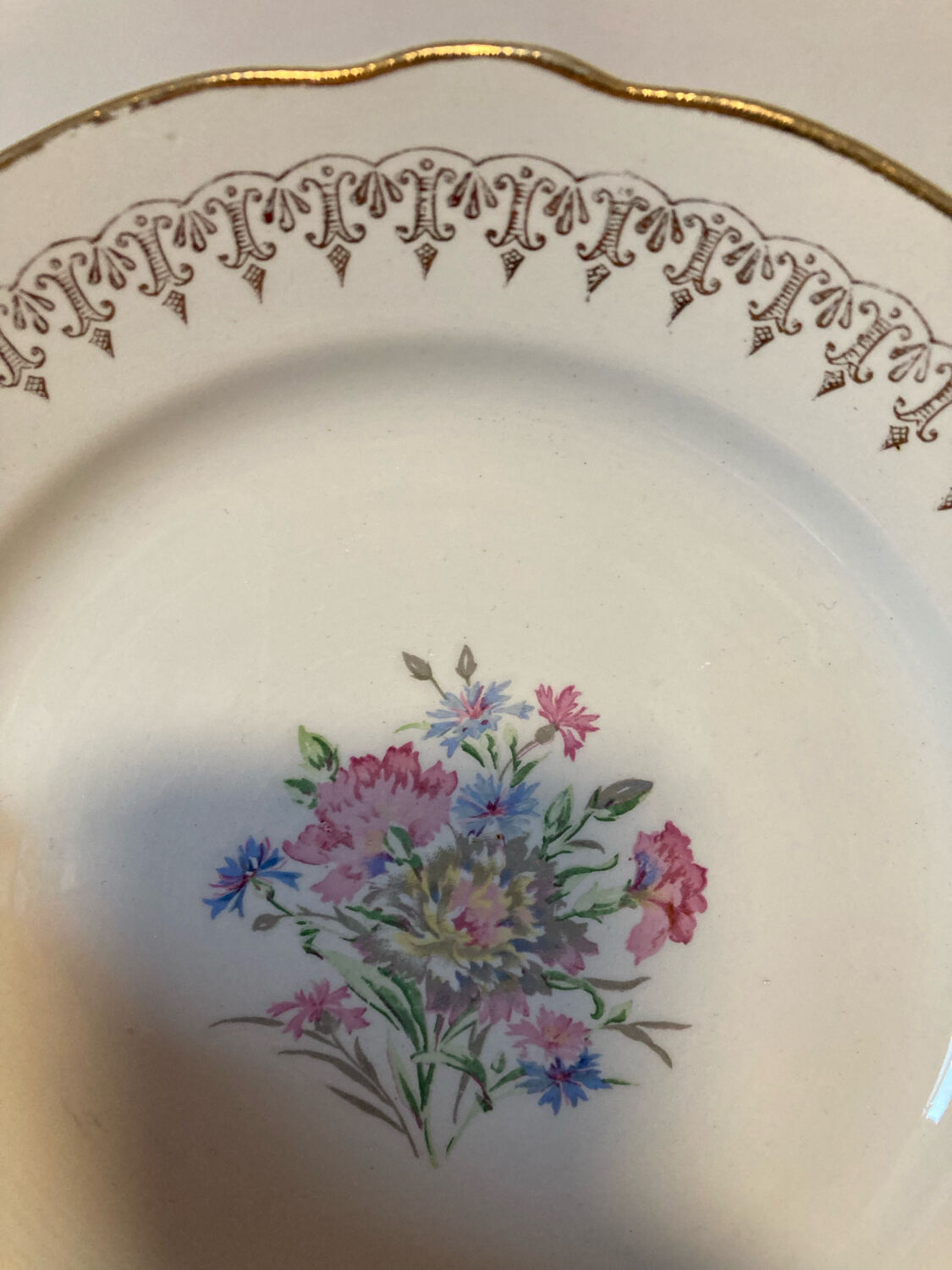 Digoin and Sarreguemines dessert service