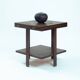 Art deco sidetable with glass tops, 1930s