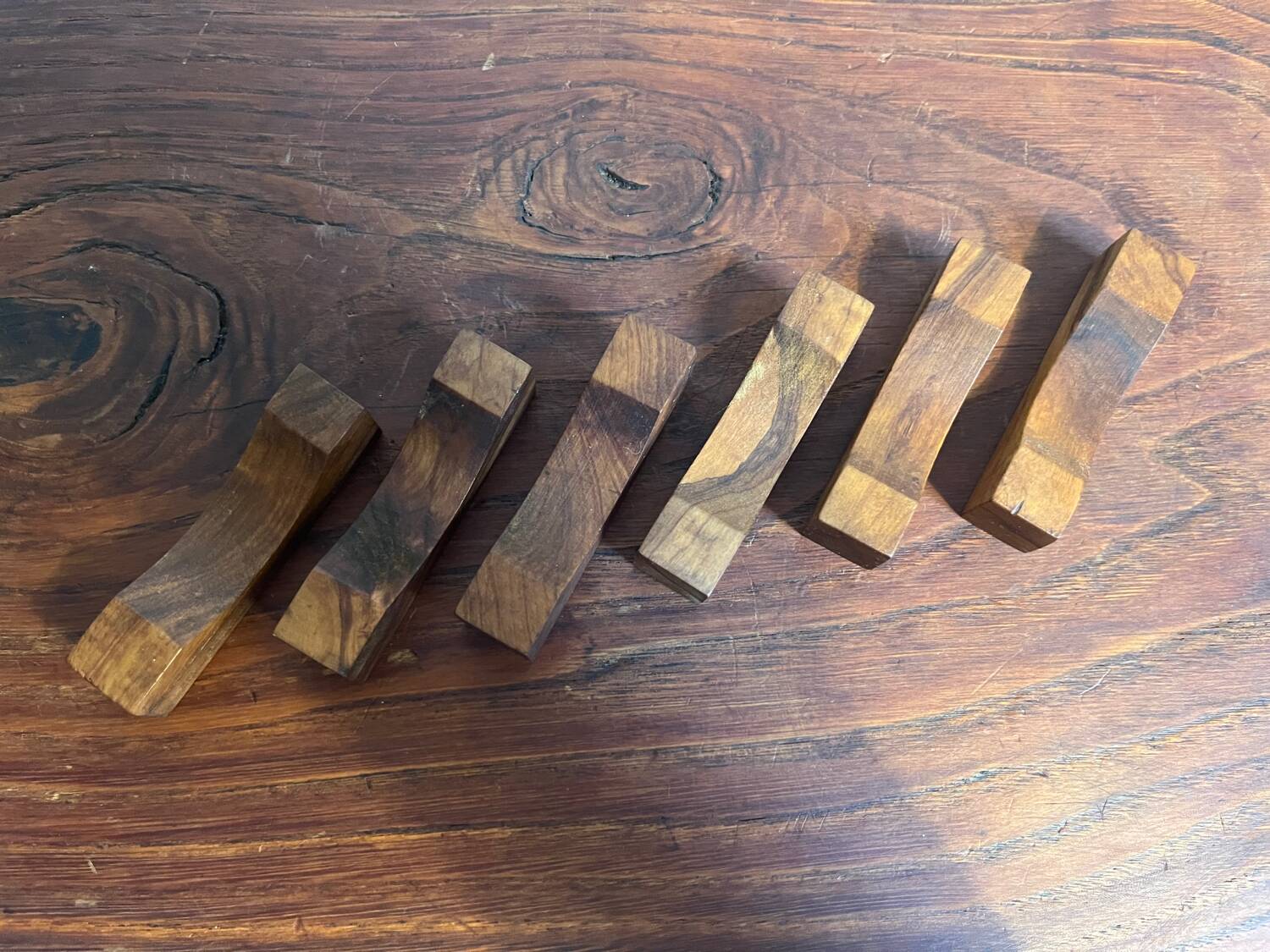 6 teak cutlery doors