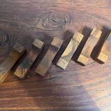 6 portes couverts en teck