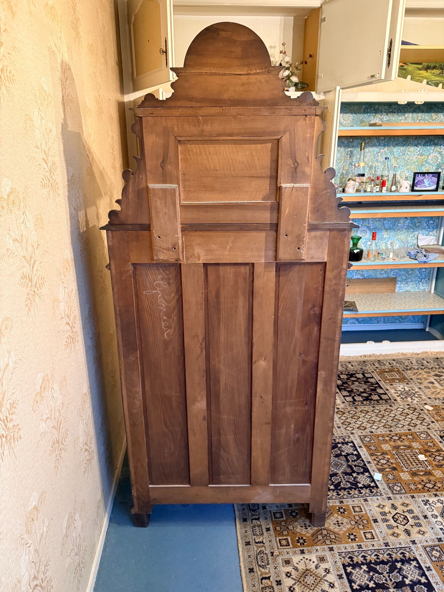 Antique walnut wardrobe Napoleon III – 19th century
