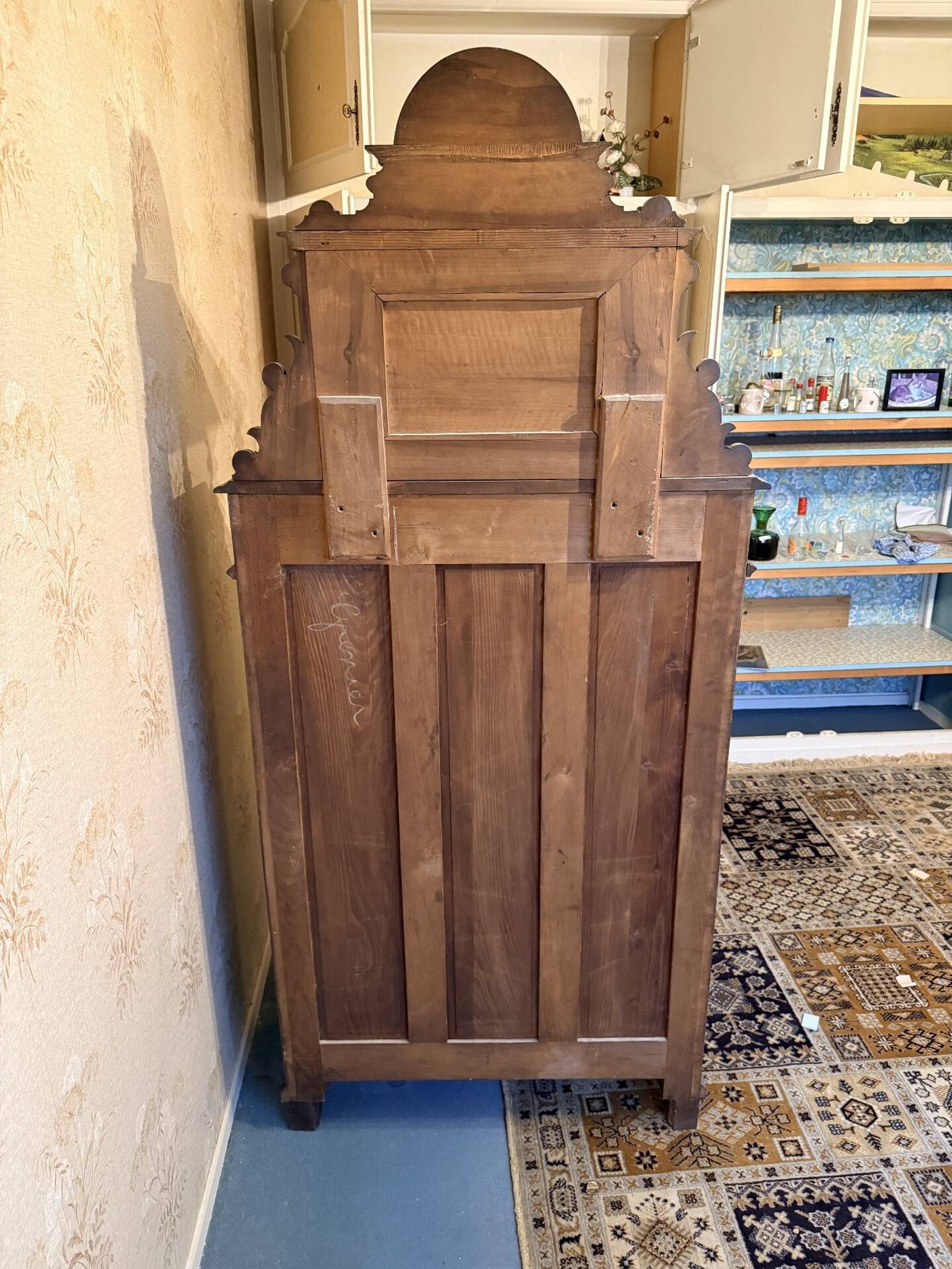Antique walnut wardrobe Napoleon III – 19th century