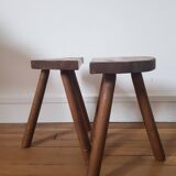 Set of 2 tripod stools