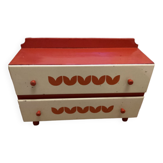 Tulip children's toy chest of drawers