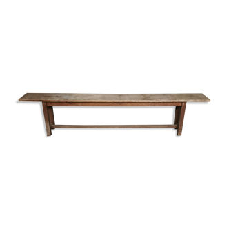 Wooden farm bench