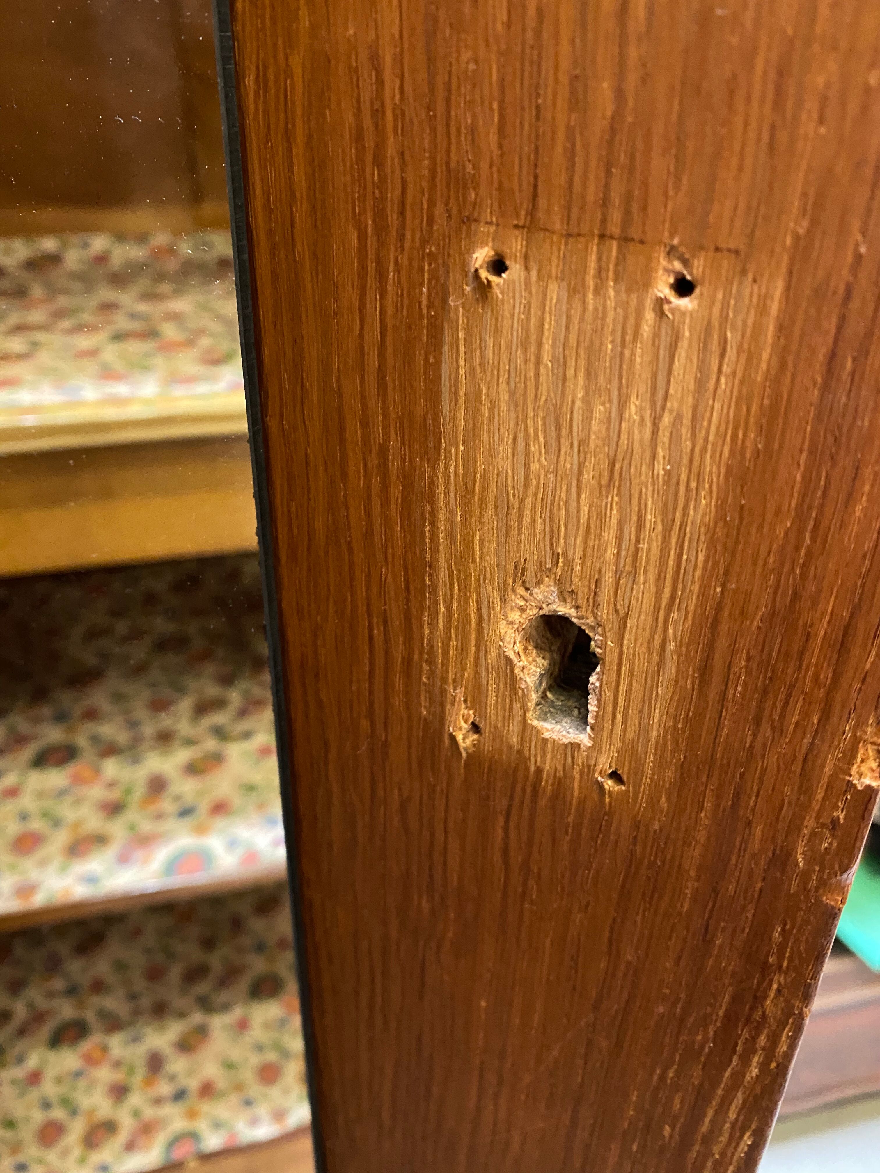 Vintage compass foot cabinet