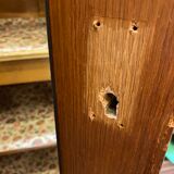 Vintage compass foot cabinet