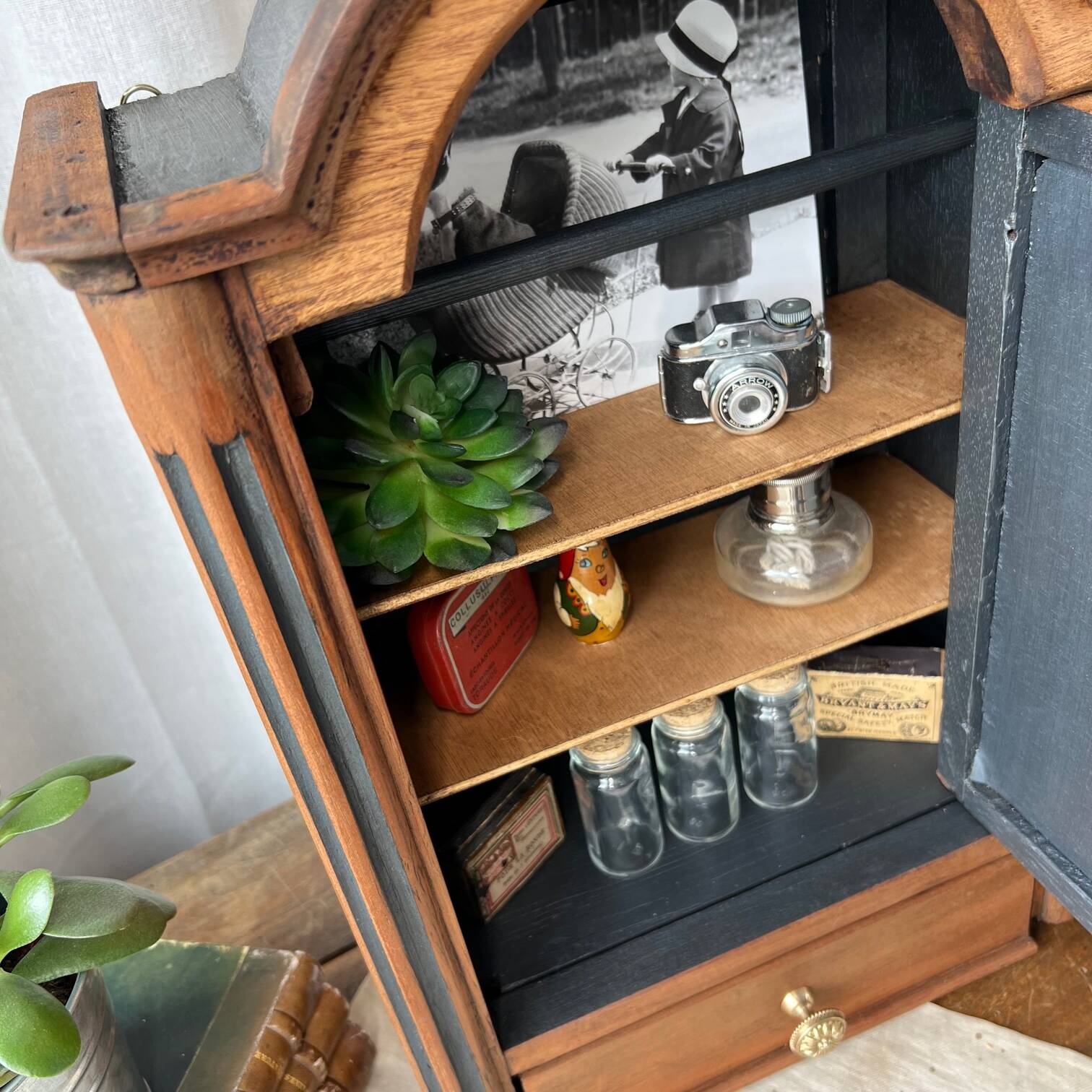 Restored wooden cabinet