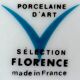 Moule à soufflé en porcelaine à décor fruitier
