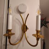 Classic applique Lucien Gau 4132 - 2 lights - Decorative details Links - H 32 cm, W 27 cm