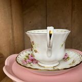 Vintage Royal Albert June porcelain cup and saucer, English manufacture