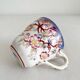 Tasse à café en faïence fine décor Minton Sarreguemines