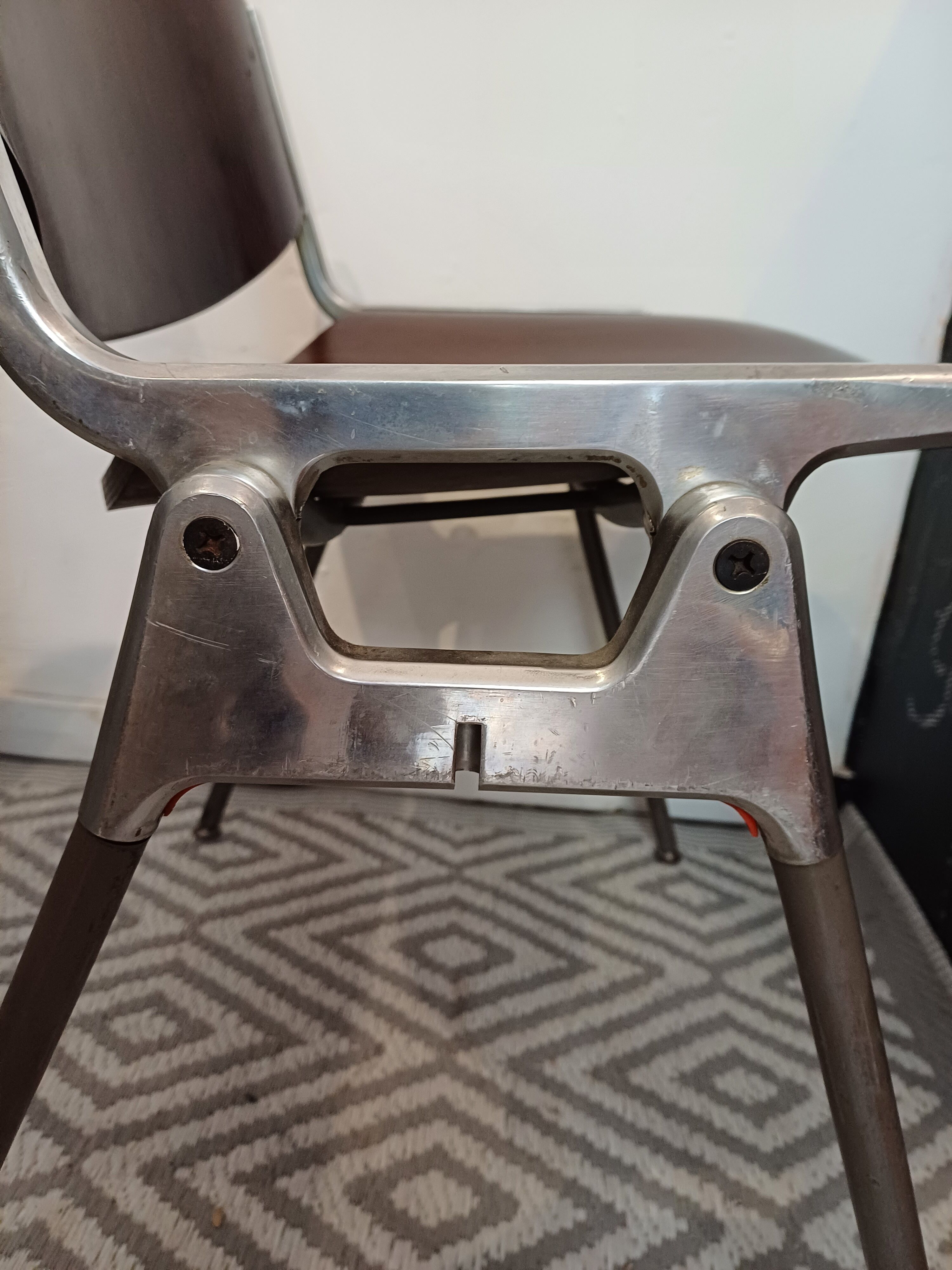 Set of 2 office chairs DSC 106 design Piretti for Castelli, 1965