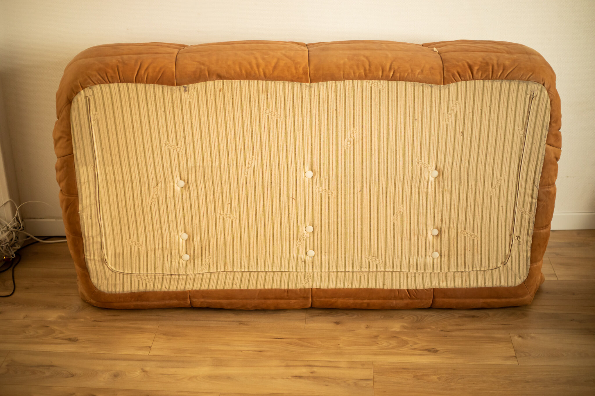 Togo 3-seater sofa and leather chair By Michel Ducaroy for Ligne Roset