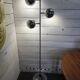 Vintage eyeball floor lamp in chrome metal with tulip base