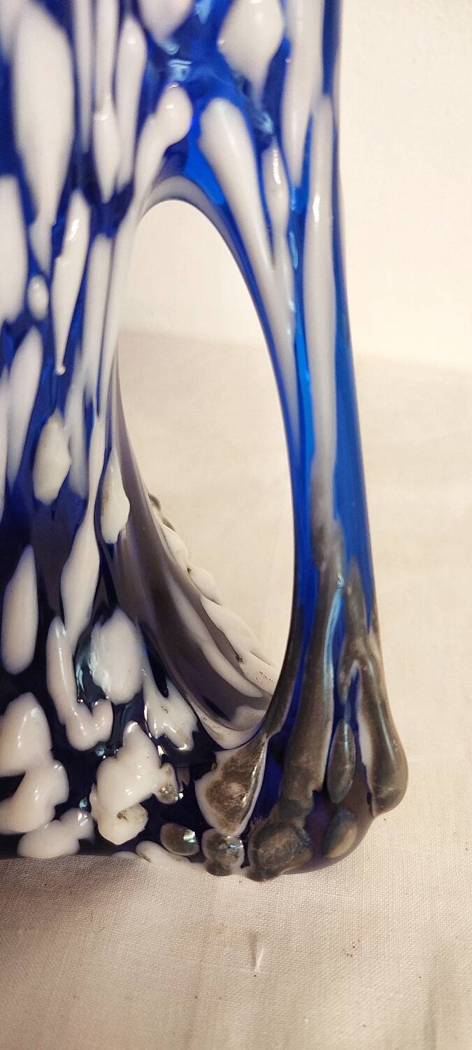 Jarrón de cristal de Murano. Italia, 1970s.