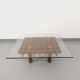Vintage Italian square coffee table Kyoto by Gianfranco Frattini for Knoll