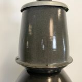 Black Enamel Industrial Lamp from Elektrosvit, 1960s