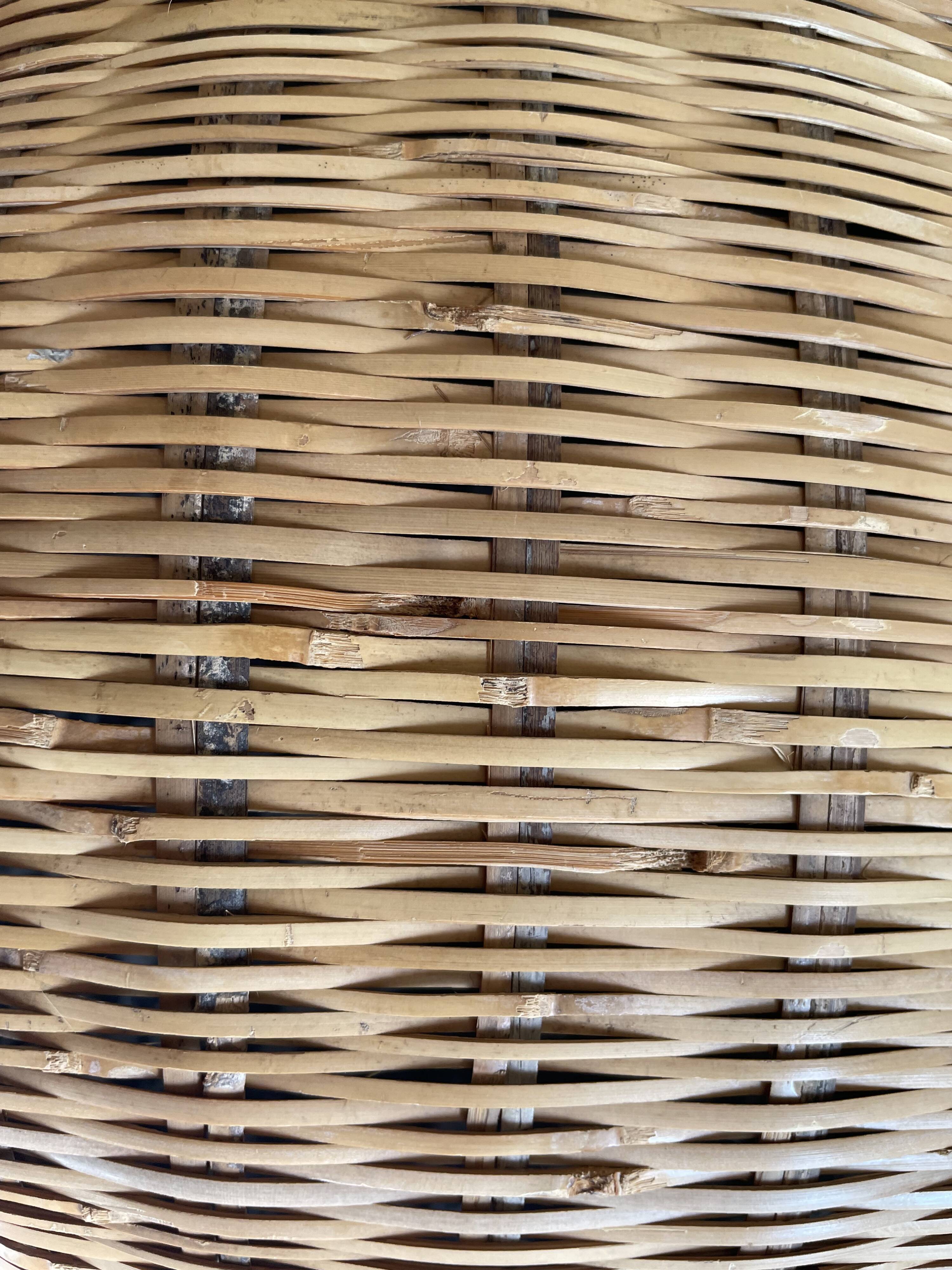Asian wicker basket