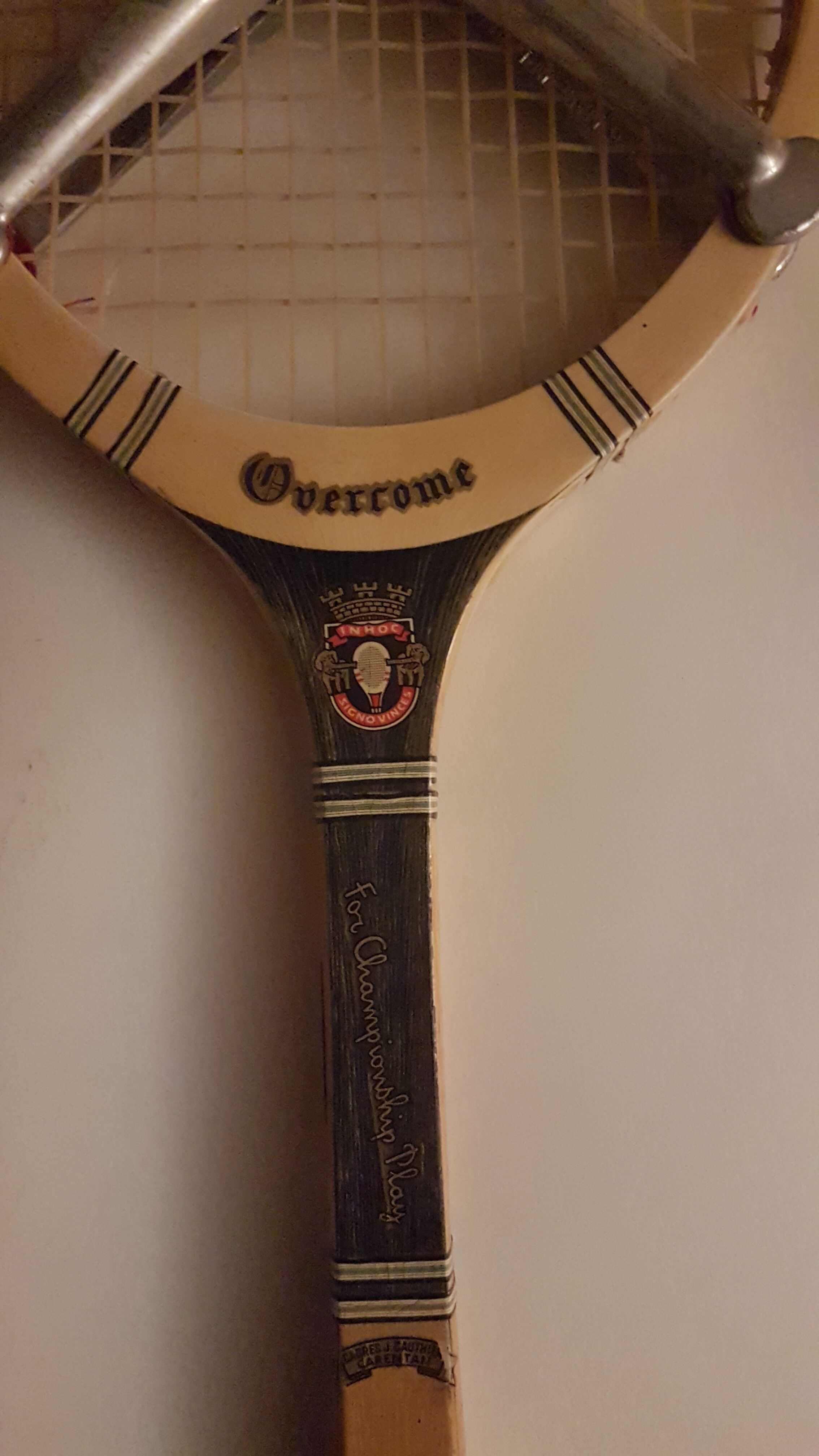 Gauthier period 70 tennis racket "model filed"