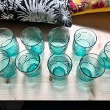 Verres bleu cobalt Arcoroc