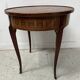 Louis XV style marquetry wood side table, 20th century