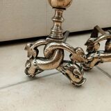 18th Century Dolphin Andirons