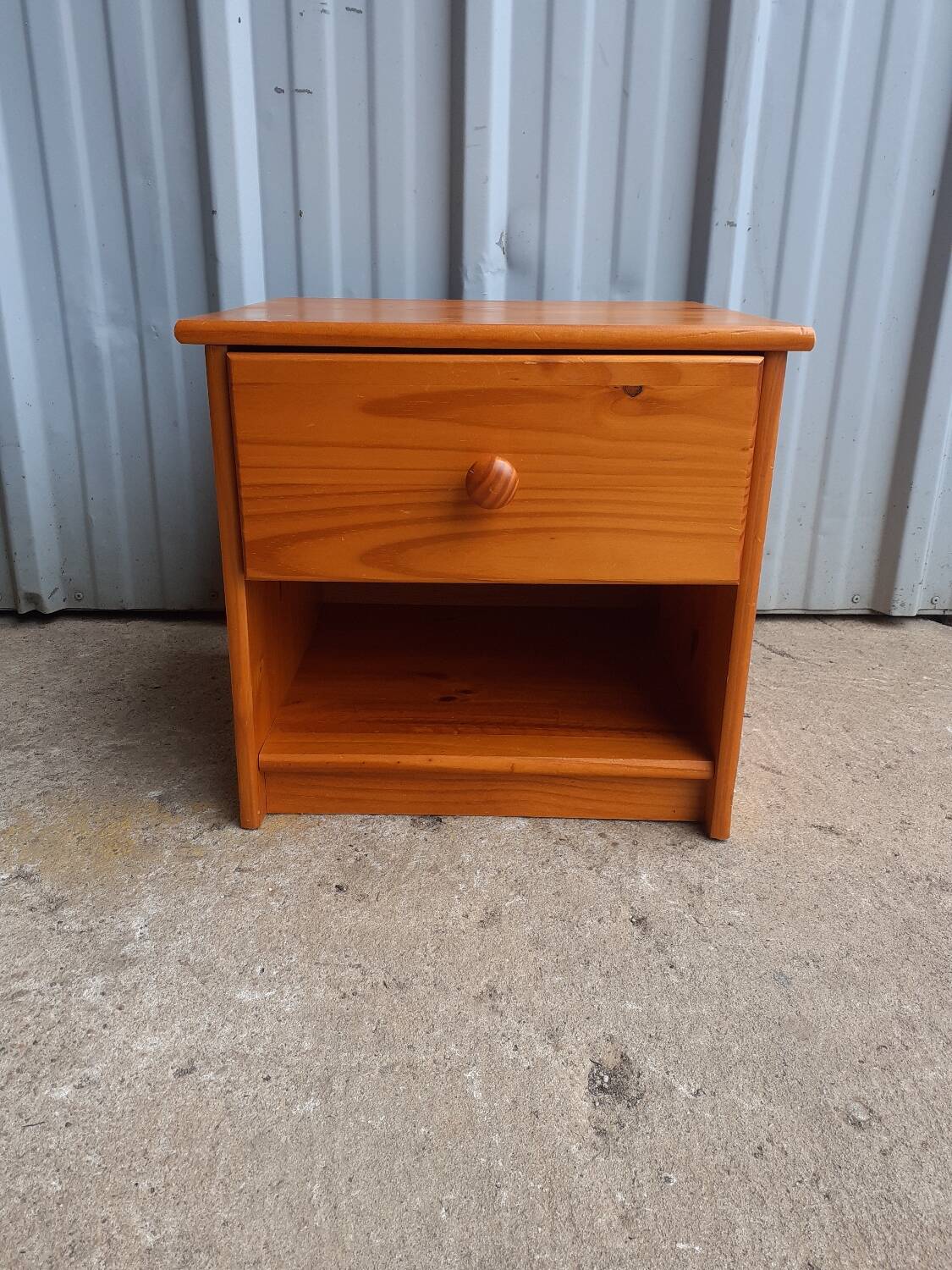 Pine bedside table