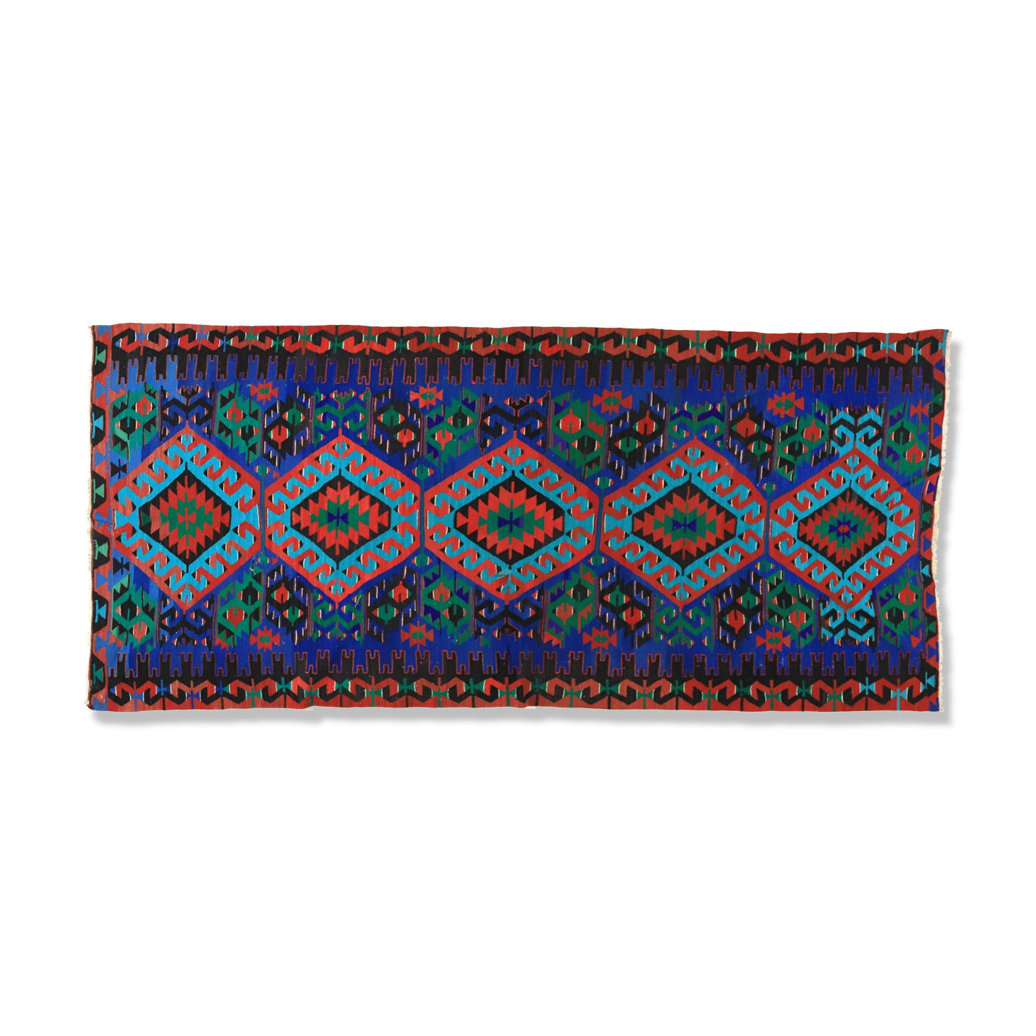 Anatolian handmade kilim rug 300 cm x 151 cm