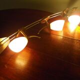 "Paulmann" 1m40 design hanging 6 lights anodized aluminium - 70s