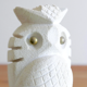 Stone owl, brass eyes, 1960s