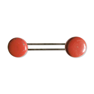 Old coat hanger two hooks