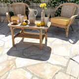 Service à orangeade en grès moucheté signé Farah, Vallauris années 1960-70