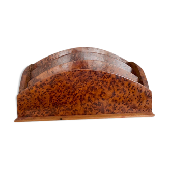 Wooden courier holder