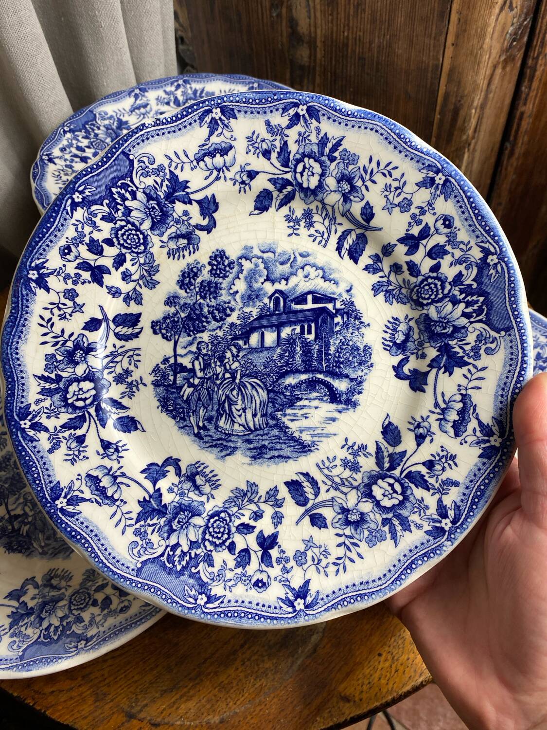 Twelve ironstone plates